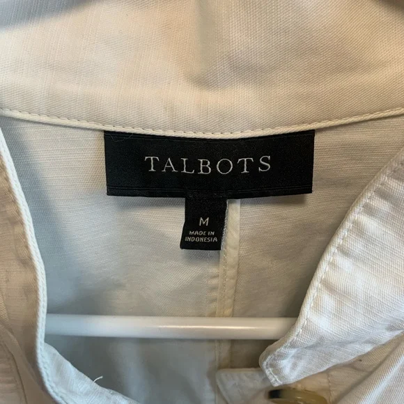 Talbots egg shell Utility safari Jacket - Picture 9 of 10